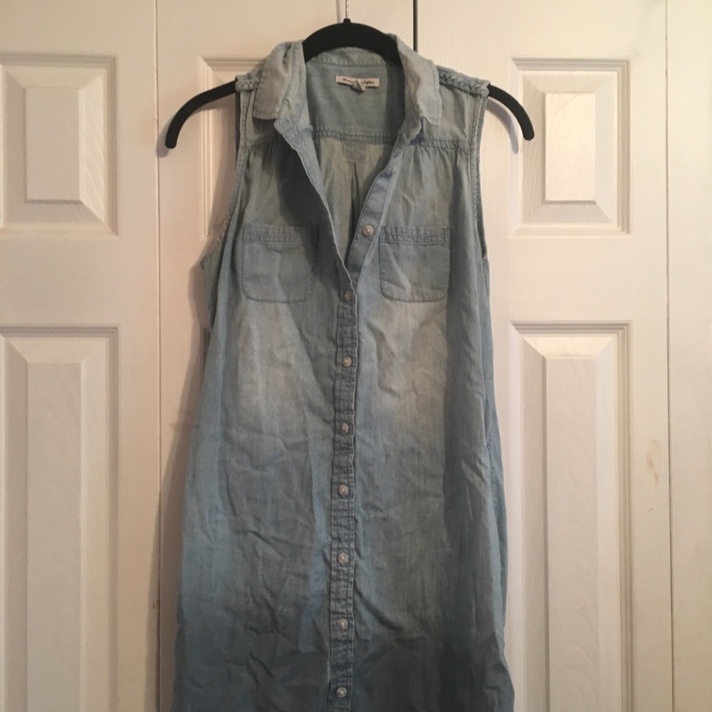 Ombré Denim Dress